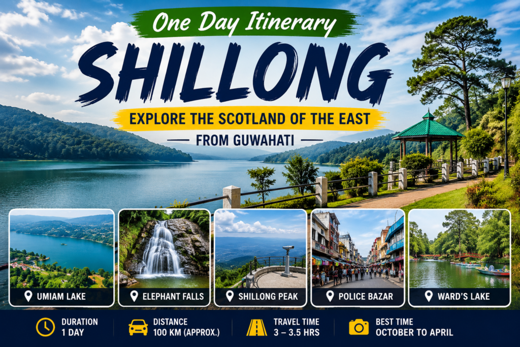 one day shillong itinerary