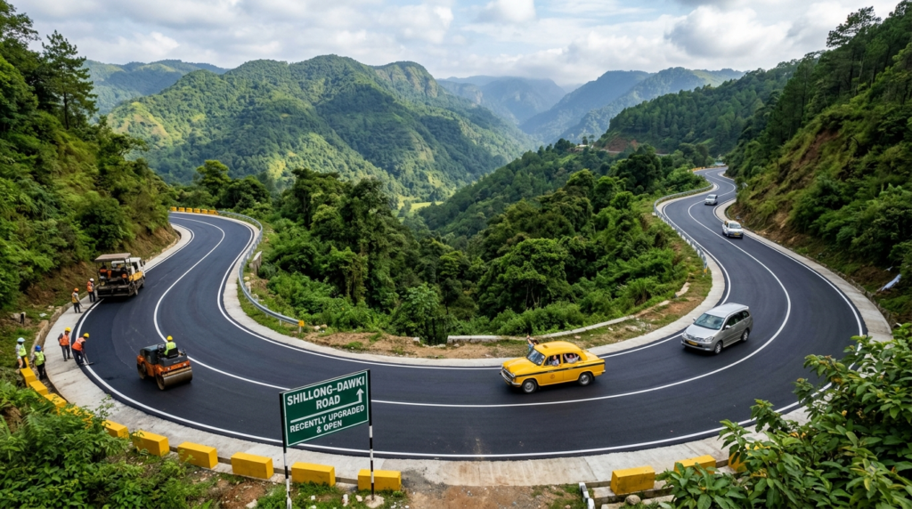 shillong dawki road repair
